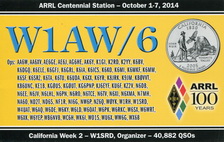 W1AW/6 CA