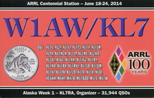 W1AW/KL7 AK