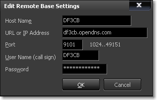 Edit remote base settings