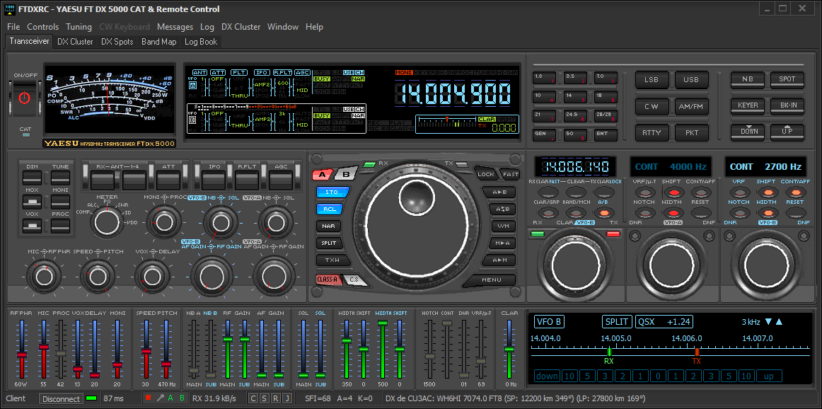 FTDXRC FT DX 5000 User Interface