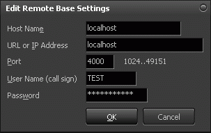 Settings edit remote connection