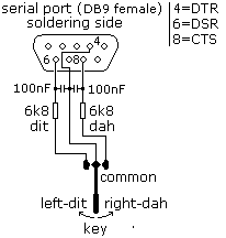 Connecting paddles to COM port